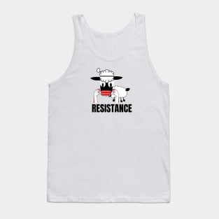 Sheep resistance with a red mask Tank Top